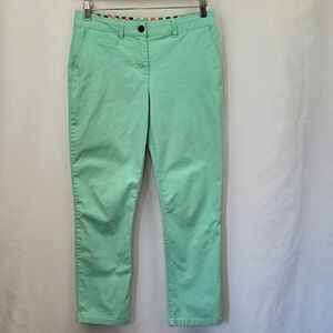 Boden Mint Cake Daisy Chino Mint Greet Size 6